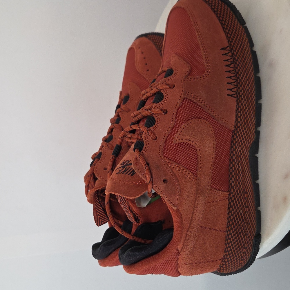 Nike Air Force 1 Wild Men's Burnt Orange Suede Sneakers Size 6 - Picture 3 of 6